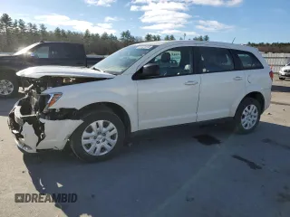 2013 Dodge Journey Canada Value z VIN 3C4PDCAB4DT711956, wystawiony jako Copart lot #81231844 z przebiegiem 105 384 mil mil oraz Szkoda całkowita • Salvage title. Historia ofert i sprzedaży dostępna na DreamBid. Obrazek 1.