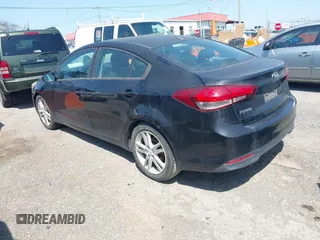2017 Kia Forte LX with VIN 3KPFK4A77HE101143, listed as a IAAI auction lot 42038578 with 126,089 mi miles. Bid and sale history available at carsss.com. Image 3.
