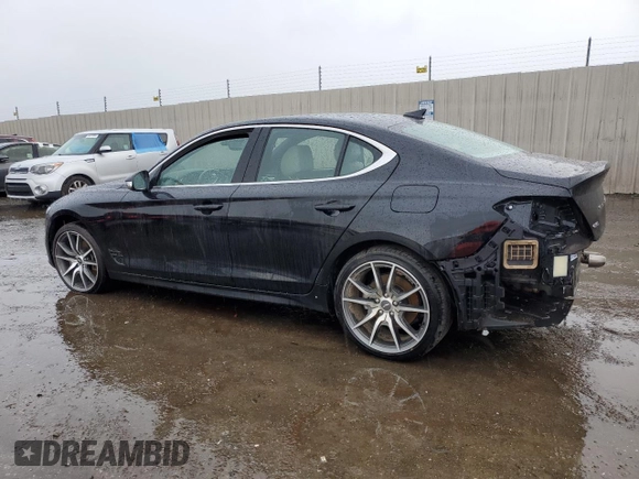 2023 Genesis G70 2.0T with VIN KMTG34TA4PU123662, listed as a Copart auction lot 41686764 with 14,291 mi miles and Non Repairable. Bid and sale history available at DreamBid. Image 2.