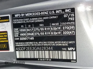 2016 Mercedes-Benz GL with VIN 4JGDF2EE3GA628344, listed as a Copart auction lot 72798194 with 120,231 mi miles and Salvage Title. Bid and sale history available at carsss.com. Image 14.