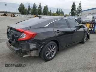 2020 Honda Civic Sedan EX with VIN 19XFC1F33LE207731, listed as a Copart auction lot 48042755 with 69,956 mi miles and Salvage Title. Bid and sale history available at carsss.com. Image 3.