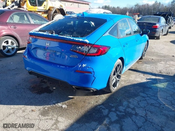 2024 Honda Civic Hatchback Sport Touring with VIN 19XFL1H87RE002110, listed as a IAAI auction lot 41034288 with 23,129 mi miles. Bid and sale history available at carsss.com. Image 4.
