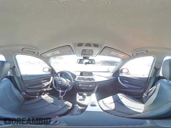 2014 BMW 3 Series 320i with VIN WBA3B1C55EK133687, listed as a Copart auction lot 63049945 with 95,604 mi miles and Salvage title. Bid and sale history available at DreamBid. Image 14.