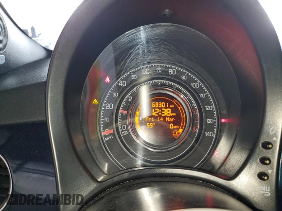 2013 FIAT 500 Sport with VIN 3C3CFFBR8DT514587, listed as a Copart auction lot 49276955 with 68,301 mi miles and Salvage Title. Bid and sale history available at carsss.com. Image 9.