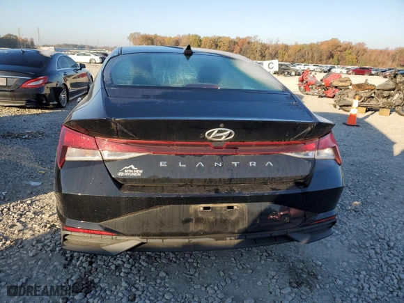 2021 Hyundai Elantra SE with VIN 5NPLL4AG8MH014017, listed as a Copart auction lot 82634014 with 36,274 mi miles and Salvage Title. Bid and sale history available at carsss.com. Image 6.