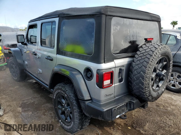 2021 Jeep Wrangler Unlimited Sport Altitude with VIN 1C4HJXDNXMW555815, listed as a Copart auction lot 75677724 with Not provided miles and Non repairable. Bid and sale history available at DreamBid. Image 2.