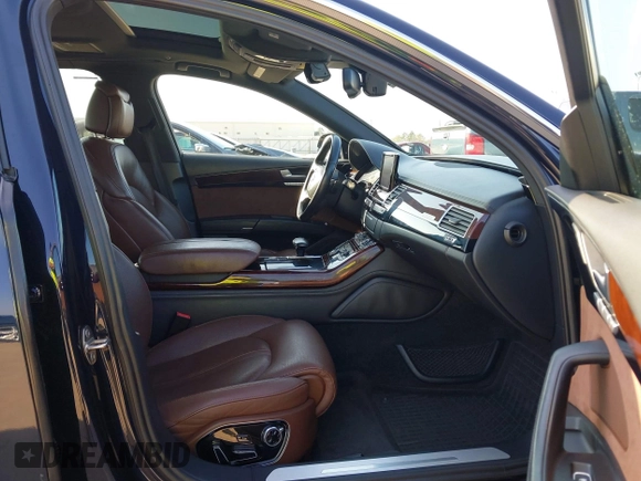 2013 Audi A8 L 4.0L with VIN WAUR2AFD3DN012893, listed as a IAAI auction lot 41209419 with 116,990 mi miles. Bid and sale history available at carsss.com. Image 5.