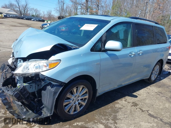 2017 Toyota Sienna with VIN 5TDDZ3DC9HS164773, listed as a IAAI auction lot 41811899 with 100,301 mi miles and . Bid and sale history available at DreamBid. Image 17.