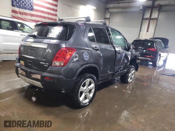 2016 Chevrolet Trax LTZ with VIN 3GNCJRSB5GL229579, listed as a Copart auction lot 49098985 with 151,093 mi miles and Salvage Title. Bid and sale history available at carsss.com. Image 3.
