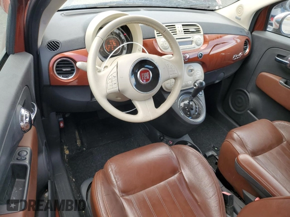 2012 FIAT 500 Gucci with VIN 3C3CFFER2CT322818, listed as a Copart auction lot 76944954 with 49,725 mi miles and Clean Title. Bid and sale history available at carsss.com. Image 8.