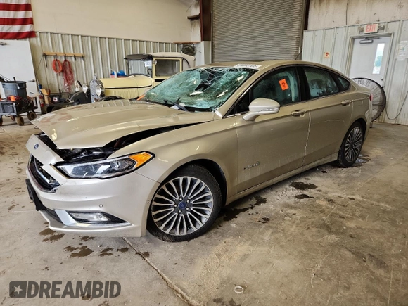 2017 Ford Fusion Hybrid Titanium with VIN 3FA6P0RUXHR154907, listed as a Copart auction lot 61295105 with 163,862 mi miles and Salvage title. Bid and sale history available at DreamBid. Image 1.