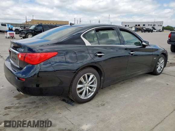 2017 Infiniti Q50 Premium with VIN JN1EV7AR2HM836459, listed as a Copart auction lot 62679735 with 91,161 mi miles and Salvage title. Bid and sale history available at DreamBid. Image 3.