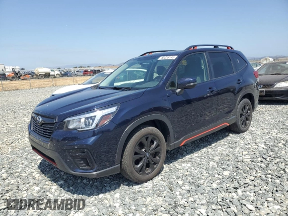 2020 Subaru Forester Special Sports with VIN JF2SKALCXLH419897, listed as a Copart auction lot 60259145 with 82,039 mi miles and Salvage title. Bid and sale history available at DreamBid. Image 1.