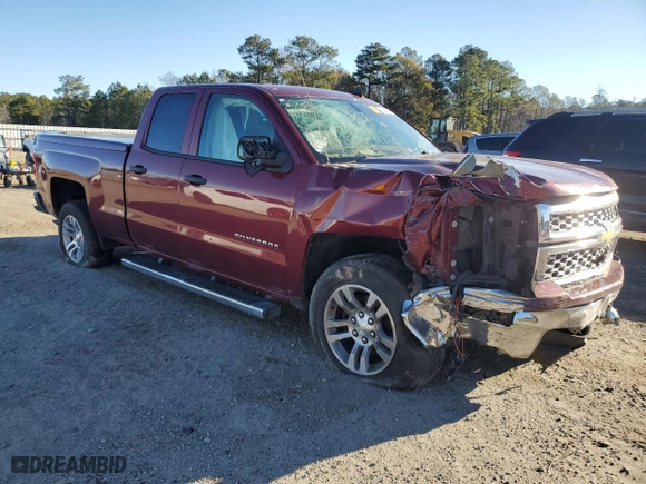 2014 Chevrolet Silverado 1500 LT with VIN 1GCRCREH3EZ242558, listed as a Copart auction lot 86743094 with 0 mi miles and Salvage Title. Bid and sale history available at carsss.com. Image 4.