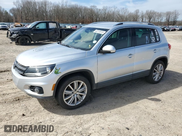 2012 Volkswagen Tiguan SE with VIN WVGAV7AX4CW520340, listed as a Copart auction lot 48210815 with 120,006 mi miles and Clean title. Bid and sale history available at DreamBid. Image 1.