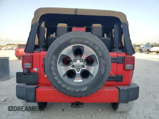 2018 Jeep Wrangler Sahara with VIN 1C4AJWBG4JL859218, listed as a Copart auction lot 54143805 with 71,091 mi miles and Salvage title. Bid and sale history available at DreamBid. Image 6.