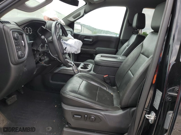 2019 Chevrolet Silverado 1500 LTZ with VIN 1GCUYGEL7KZ124884, listed as a Copart auction lot 58082934 with 124,904 mi miles and Salvage Title. Bid and sale history available at carsss.com. Image 7.