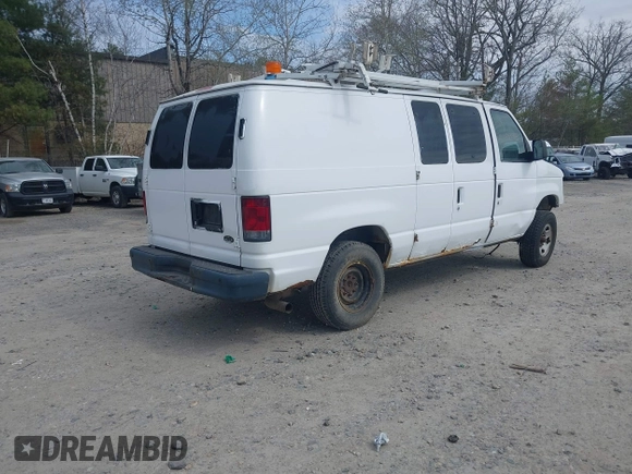 2011 Ford Econoline Cargo Commercial with VIN 1FTNE2EL0BDB36890, listed as a IAAI auction lot 42049933 with Not Provided miles. Bid and sale history available at carsss.com. Image 4.