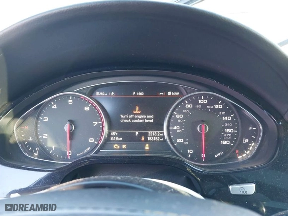 2016 Audi A8 L 4.0T Sport with VIN WAU43AFD1GN008031, listed as a IAAI auction lot 41390435 with 153,152 mi miles. Bid and sale history available at carsss.com. Image 7.