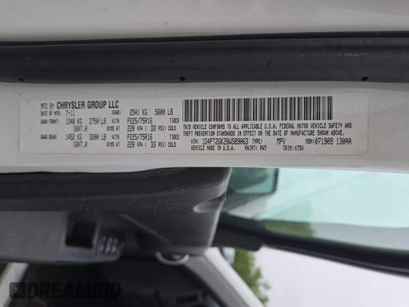 2011 Dodge Nitro SE z VIN 1D4PT2GK2BW589063, wystawiony jako IAAI lot #42408917 z przebiegiem 160 504 mil mil oraz . Historia ofert i sprzedaży dostępna na DreamBid. Obrazek 44.