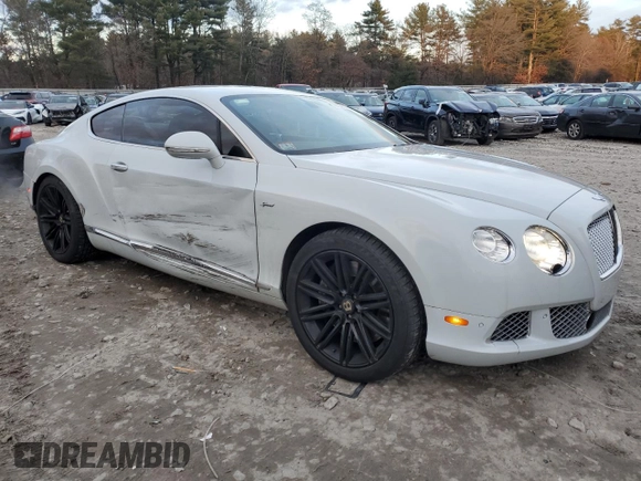 2013 Bentley Continental GT with VIN SCBFC7ZA5DC085043, listed as a Copart auction lot 74474123 with 107,442 mi miles and . Bid and sale history available at DreamBid. Image 4.