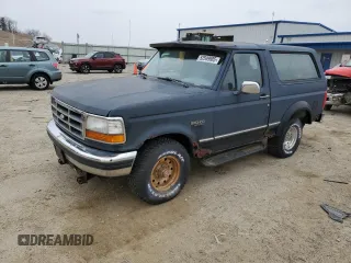 1994 Ford Bronco Custom with VIN 1FMEU15H7RLA18596, listed as a Copart auction lot 52549685 with 0 mi miles and Clean Title. Bid and sale history available at carsss.com. Image 1.