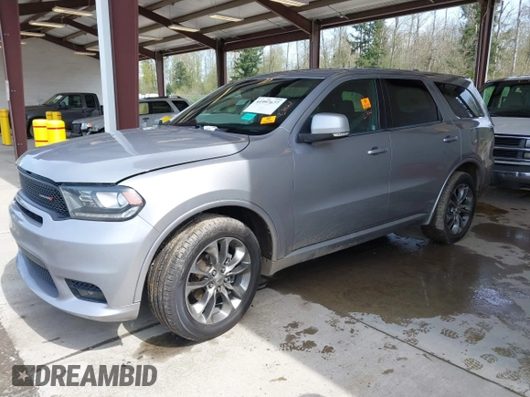 2019 Dodge Durango GT Plus with VIN 1C4RDJDGXKC744098, listed as a IAAI auction lot 41997677 with 88,564 mi miles and . Bid and sale history available at DreamBid. Image 19.