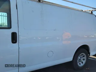 2013 Chevrolet Express Cargo with VIN 1GCSGAFX5D1172751, listed as a IAAI auction lot 42197435 with 115,388 mi miles and . Bid and sale history available at DreamBid. Image 1.