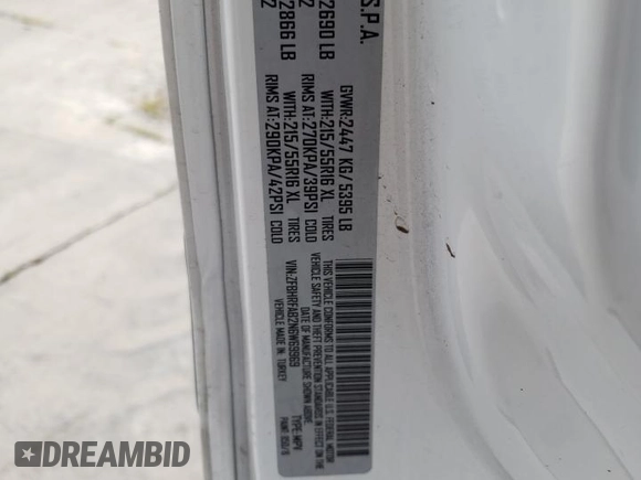 2022 Ram ProMaster City Cargo Tradesman with VIN ZFBHRFAB2N6W69969, listed as a Copart auction lot 48649204 with 46,135 mi miles and . Bid and sale history available at DreamBid. Image 14.