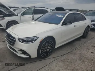 2023 Mercedes-Benz S-Class S 580 with VIN W1K6G7GB9PA222813, listed as a Copart auction lot 76539174 with 5,670 mi miles and Non Repairable. Bid and sale history available at carsss.com. Image 1.