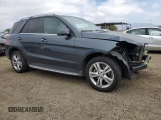 2014 Mercedes-Benz M 350 with VIN 4JGDA2EB9EA414993, listed as a Copart auction lot 43284585 with 163,067 mi miles and Salvage title. Bid and sale history available at DreamBid. Image 4.