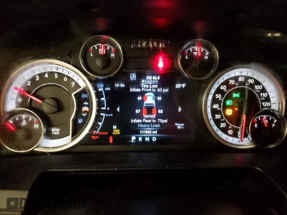 2013 Ram 2500 with VIN 3C6TR5FT3DG525709, listed as a Copart auction lot 82034564 with 117,862 mi miles and Salvage title. Bid and sale history available at DreamBid. Image 9.