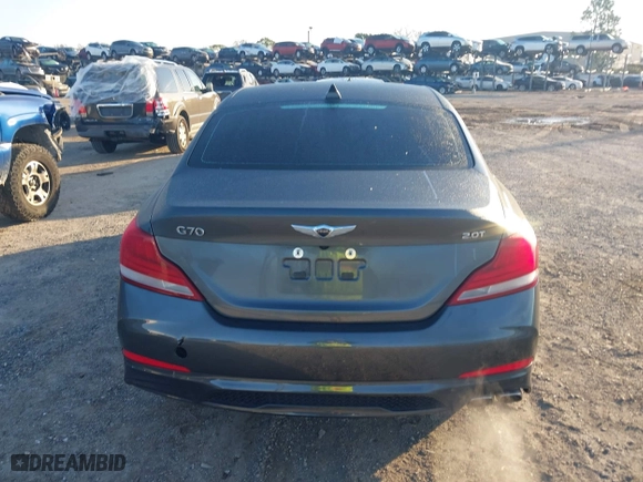 2020 Genesis G70 2.0T with VIN KMTG64LA6LU059951, listed as a IAAI auction lot 41683671 with 43,852 mi miles. Bid and sale history available at carsss.com. Image 16.