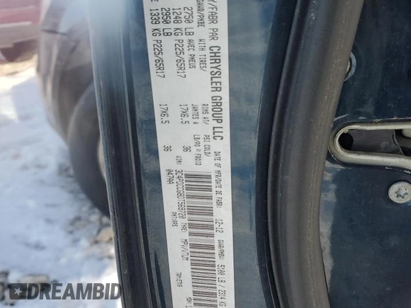 2013 Dodge Journey Crew with VIN 3C4PDCCG8DT569720, listed as a Copart auction lot 88199795 with 125,750 mi miles and Clean title. Bid and sale history available at DreamBid. Image 13.