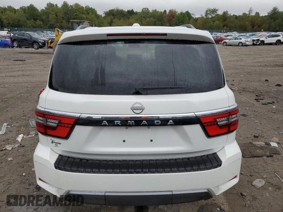 2023 Nissan Armada SV with VIN JN8AY2AD6P9690146, listed as a Copart auction lot 73683214 with Not provided miles and Salvage title. Bid and sale history available at DreamBid. Image 6.