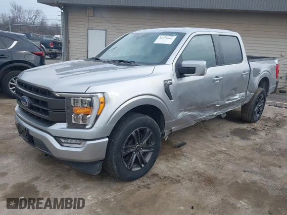 2021 Ford F-150 XL with VIN 1FTFW1E84MFA24558, listed as a IAAI auction lot 41996662 with 54,342 mi miles. Bid and sale history available at carsss.com. Image 17.
