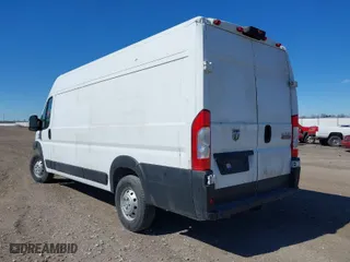 2021 Ram ProMaster Cargo Van with VIN 3C6FRVJG6ME501455, listed as a IAAI auction lot 41668222 with 81,121 mi miles. Bid and sale history available at carsss.com. Image 3.