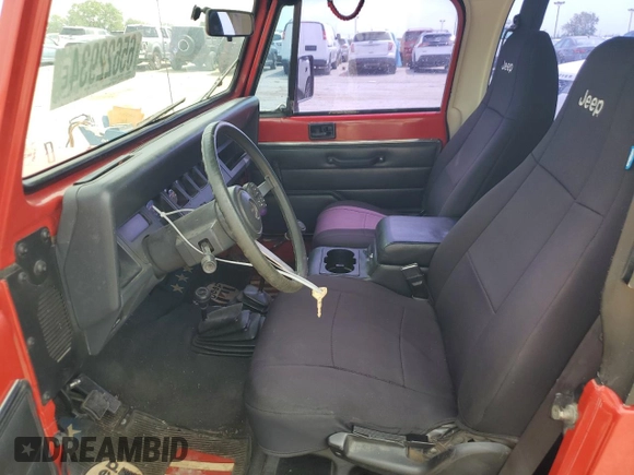 1995 Jeep Wrangler S with VIN 1J4FY19P2SP255844, listed as a Copart auction lot 80221564 with 225,551 mi miles and Non Repairable. Bid and sale history available at carsss.com. Image 7.