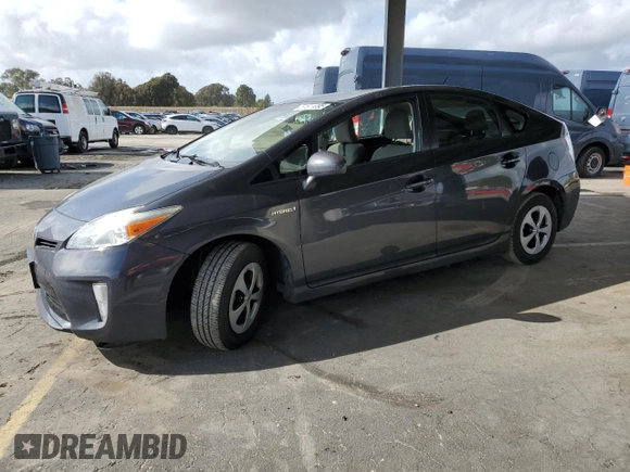 2015 Toyota Prius Four with VIN JTDKN3DU0F0397243, listed as a Copart auction lot 51611095 with 89,709 mi miles and Salvage Title. Bid and sale history available at carsss.com. Image 1.