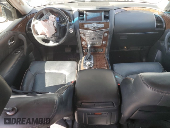 2017 Nissan Armada SL with VIN JN8AY2NC3H9502475, listed as a Copart auction lot 68148464 with 92,440 mi miles and Salvage Title. Bid and sale history available at carsss.com. Image 8.