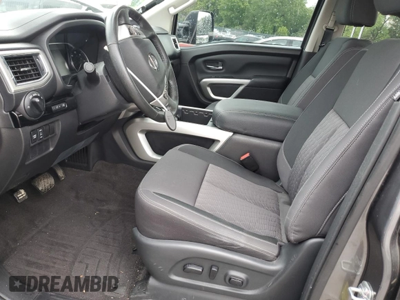 2021 Nissan Titan SV with VIN 1N6AA1ED8MN534176, listed as a Copart auction lot 54574785 with 25,360 mi miles and Salvage title. Bid and sale history available at DreamBid. Image 7.