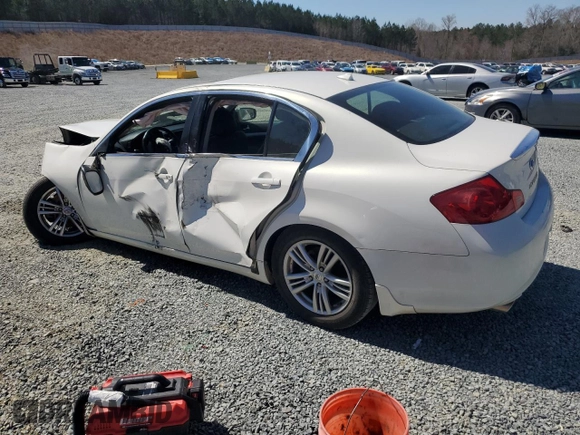 2012 Infiniti G25 Sedan Journey with VIN JN1DV6AP5CM700694, listed as a Copart auction lot 49690675 with 133,379 mi miles and Salvage Title. Bid and sale history available at carsss.com. Image 2.