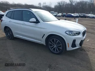 2022 BMW X3 xDrive30i with VIN 5UX53DP0XN9K46338, listed as a IAAI auction lot 41590856 with 12,163 mi miles and . Bid and sale history available at DreamBid. Image 1.