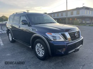2017 Nissan Armada SV z VIN JN8AY2NC1H9502670, wystawiony jako IAAI lot #42280435 z przebiegiem 114 991 mil mil oraz . Historia ofert i sprzedaży dostępna na DreamBid. Obrazek 1.