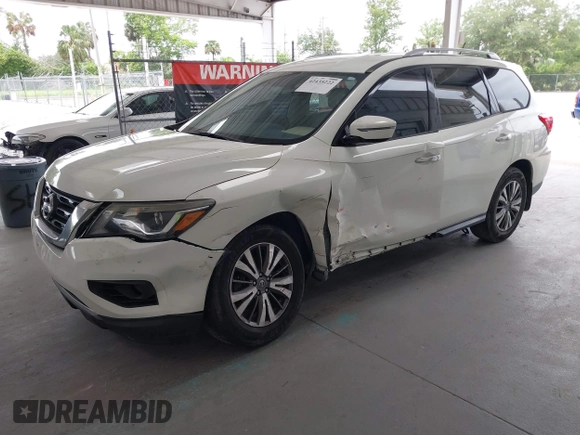 2017 Nissan Pathfinder SV z VIN 5N1DR2MN3HC674075, wystawiony jako IAAI lot #42435222 z przebiegiem 164 839 mil mil oraz . Historia ofert i sprzedaży dostępna na DreamBid. Obrazek 17.
