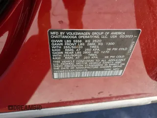 2023 Volkswagen Atlas SE with VIN 1V2WE2CAXPC222175, listed as a Copart auction lot 41431095 with 29,072 mi miles and Salvage title. Bid and sale history available at DreamBid. Image 15.