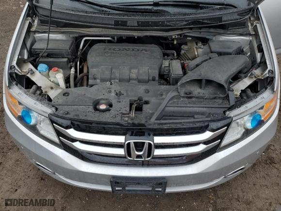 2015 Honda Odyssey Touring Elite with VIN 5FNRL5H98FB504479, listed as a Copart auction lot 48463355 with 62,442 mi miles and Salvage Title. Bid and sale history available at carsss.com. Image 12.