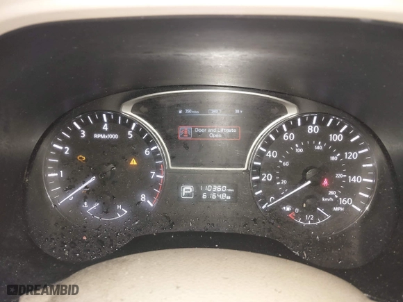 2014 Nissan Pathfinder S with VIN 5N1AR2MM4EC630270, listed as a IAAI auction lot 41718187 with 110,360 mi miles. Bid and sale history available at carsss.com. Image 7.
