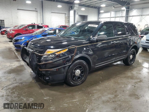 2015 Ford Utility Police Interceptor with VIN 1FM5K8AR2FGC27021, listed as a Copart auction lot 83023624 with 145,867 mi miles and Salvage Title. Bid and sale history available at carsss.com. Image 1.