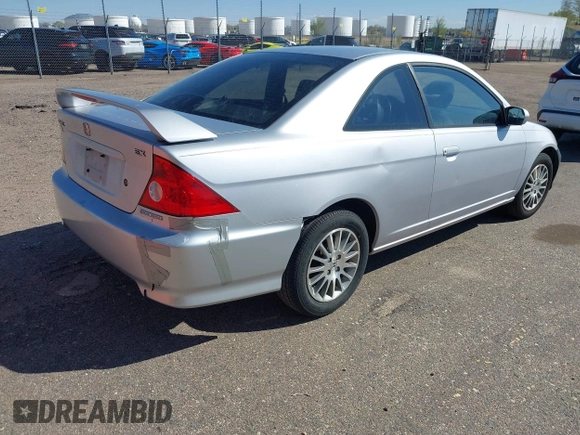 2005 Honda Civic EX with VIN 1HGEM21975L018098, listed as a IAAI auction lot 41992007 with 194,172 mi miles. Bid and sale history available at carsss.com. Image 4.